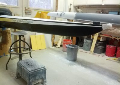 rowing shell repair: Saratoga Small Craft rowing shell restoration