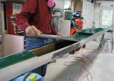 Fitting new deck - refinishing rowing shells